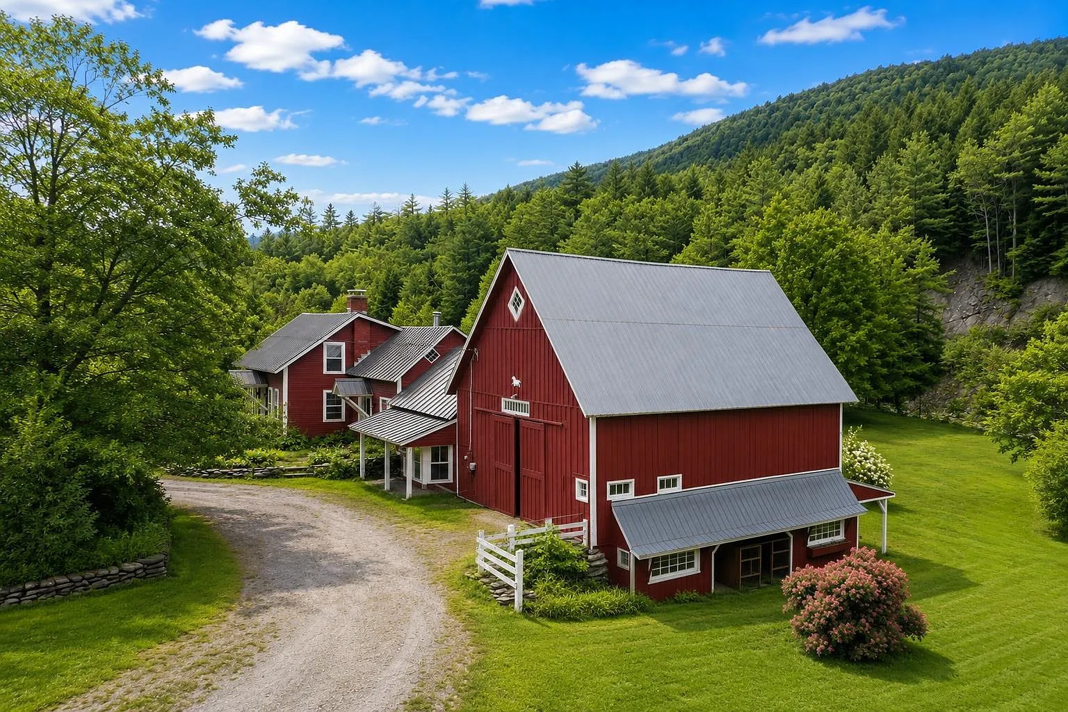 An 1854 Lodge You Reach by Crossing a Covered Bridge