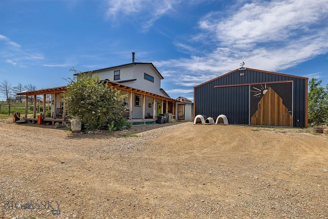 Nearly 10 Gallatin Valley Acres with Pond, Furnished Guest Cabin, Two-Stall Barn, and Six Powered Outbuildings Near Three Forks