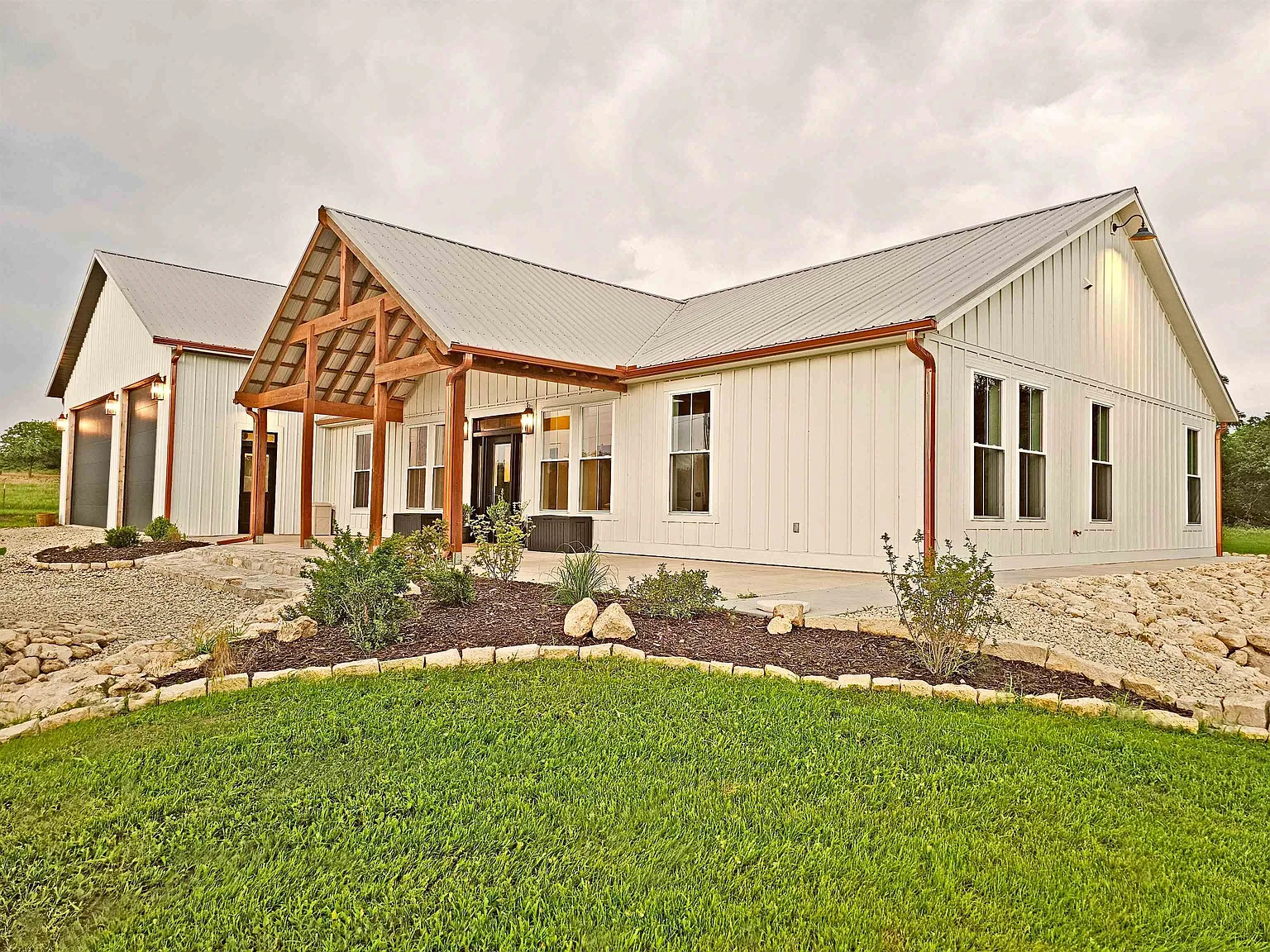 A New Custom Home on 20 Acres of Flint Hills Creek Bottom