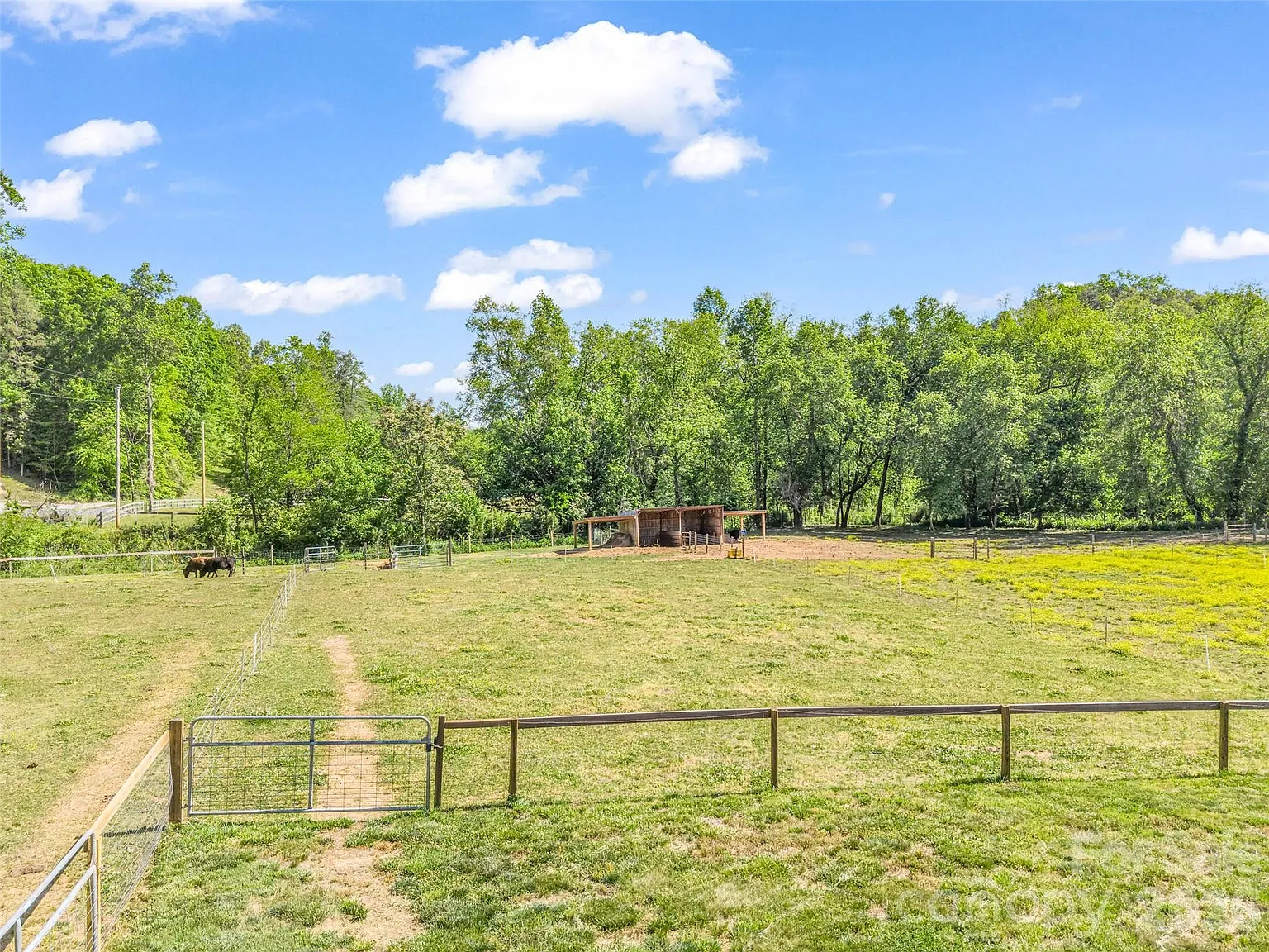 Authentic Barndominium on 35 Mountain Acres with Creek Frontage, Seven Pastures, and Long-Range Views Near Lake Lure