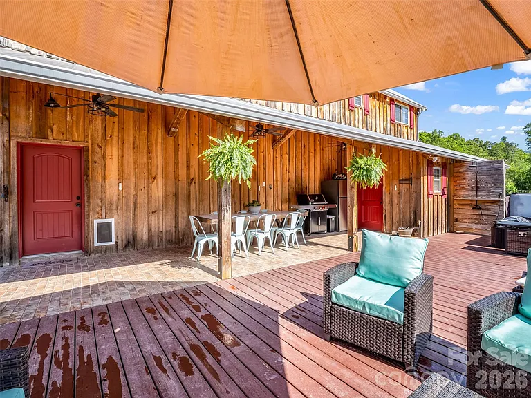 Authentic Barndominium on 35 Mountain Acres with Creek Frontage, Seven Pastures, and Long-Range Views Near Lake Lure