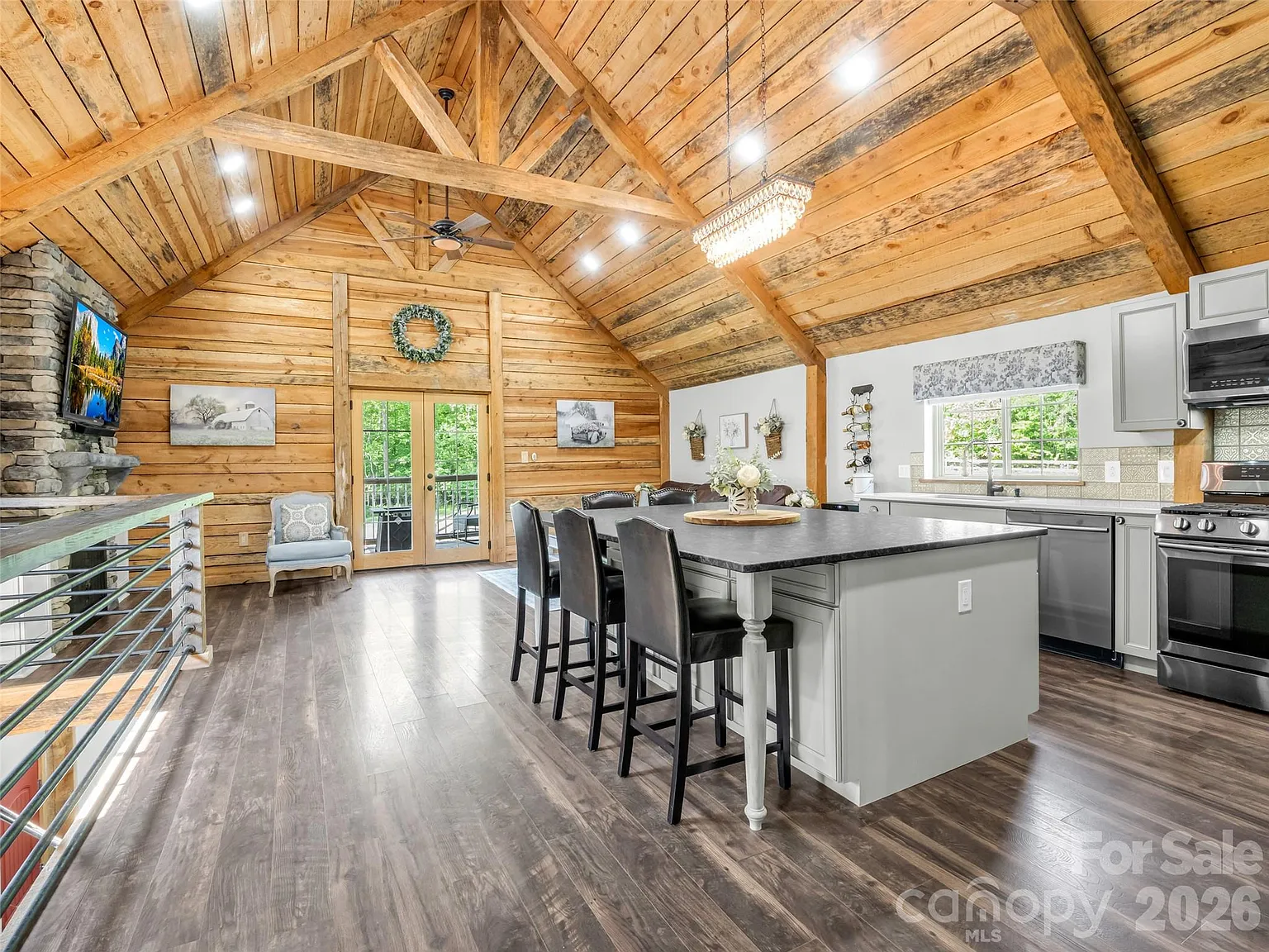 Authentic Barndominium on 35 Mountain Acres with Creek Frontage, Seven Pastures, and Long-Range Views Near Lake Lure
