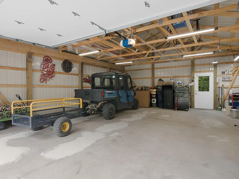 Cabin on 356 Feet of Blue Ribbon Trout Stream Frontage with Pole Barn on 10 Acres
