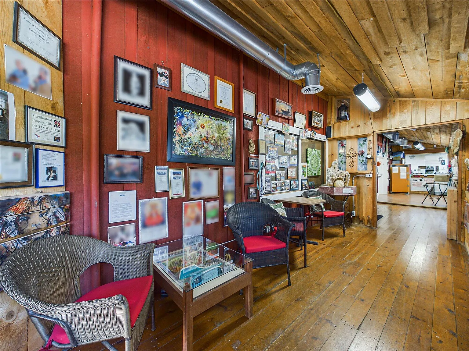 Historic Red Barn with Living Quarters on 6.39 Acres in Douglas City