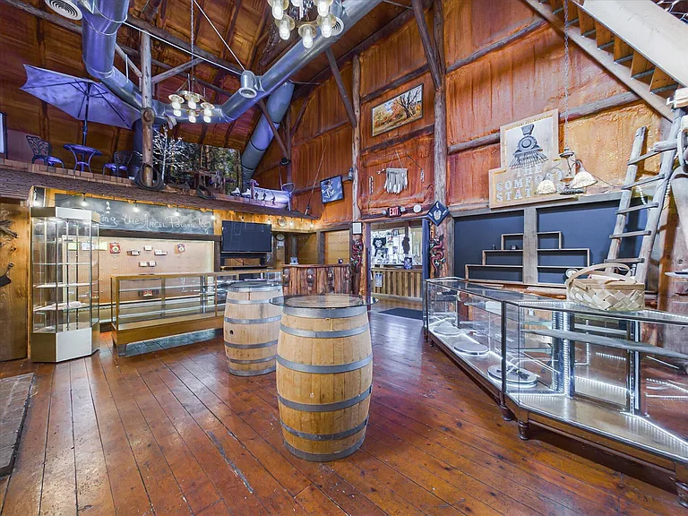 Historic Red Barn with Living Quarters on 6.39 Acres in Douglas City