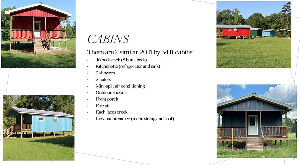 Spring-Fed Creeks and 82 Wooded Acres with Pavilion, Bunk Cabins, and a Stocked Pond Near the Bogue Chitto River