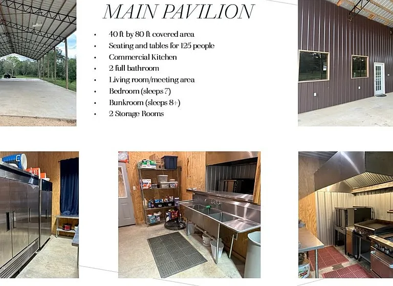 Spring-Fed Creeks and 82 Wooded Acres with Pavilion, Bunk Cabins, and a Stocked Pond Near the Bogue Chitto River