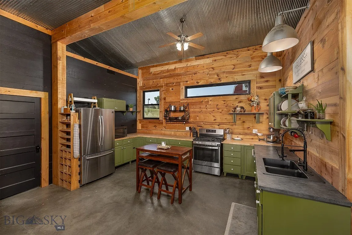 Nearly 10 Gallatin Valley Acres with Pond, Furnished Guest Cabin, Two-Stall Barn, and Six Powered Outbuildings Near Three Forks
