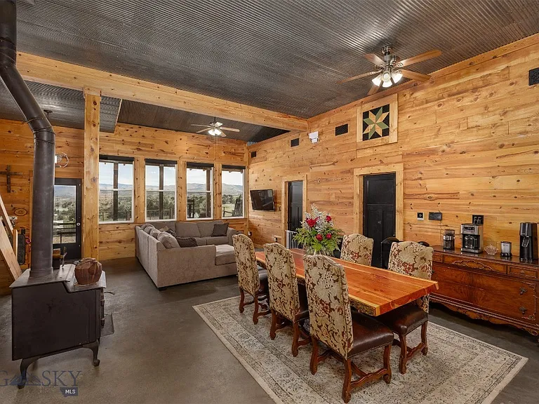 Nearly 10 Gallatin Valley Acres with Pond, Furnished Guest Cabin, Two-Stall Barn, and Six Powered Outbuildings Near Three Forks