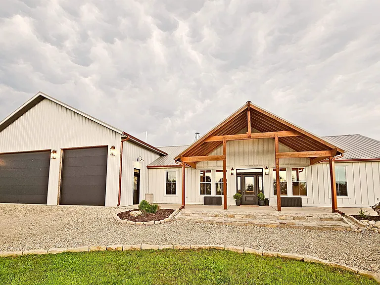 A New Custom Home on 20 Acres of Flint Hills Creek Bottom