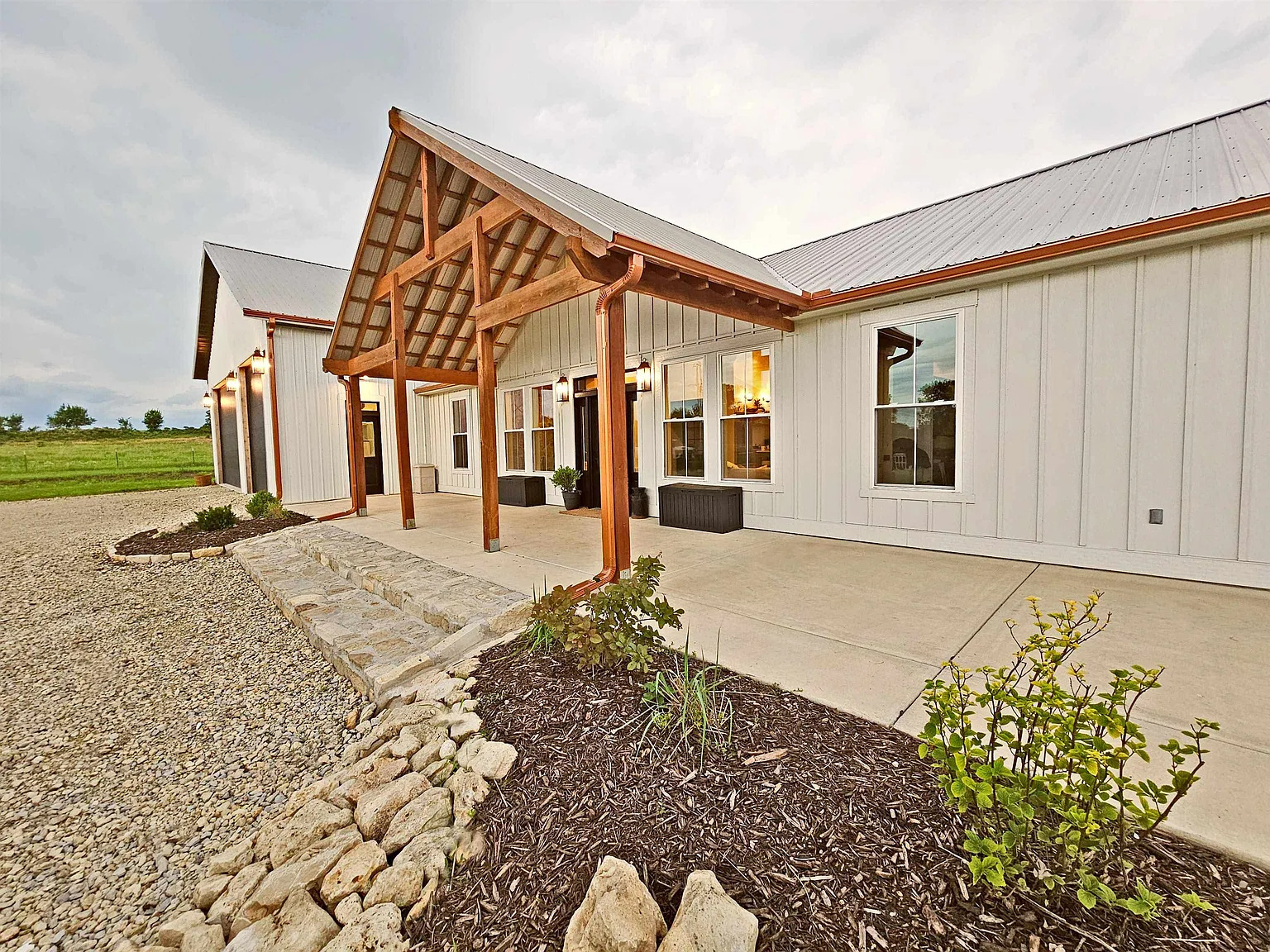 A New Custom Home on 20 Acres of Flint Hills Creek Bottom