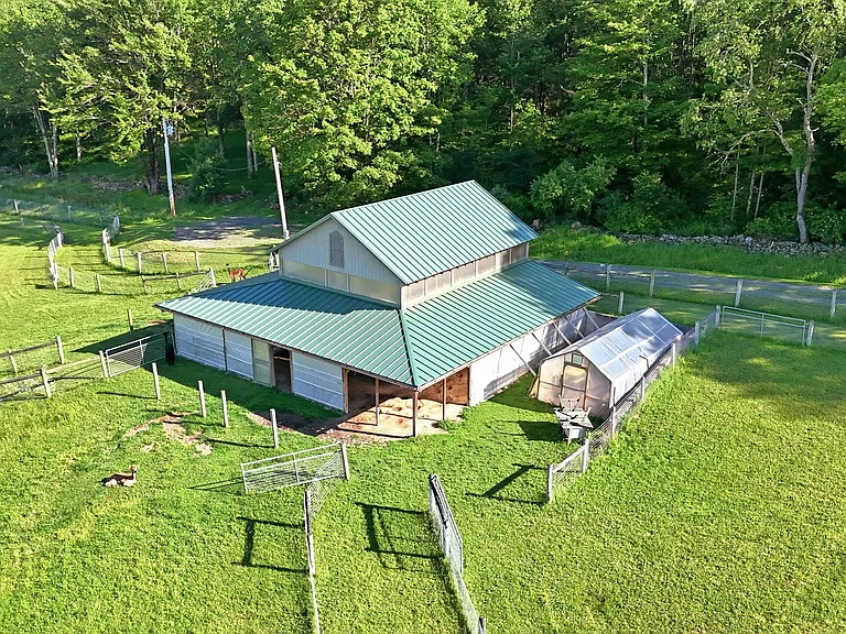 Gentlemen's Farm with Wine Cellar and Sweeping Mountain Views on 64 Acres in Sullivan County