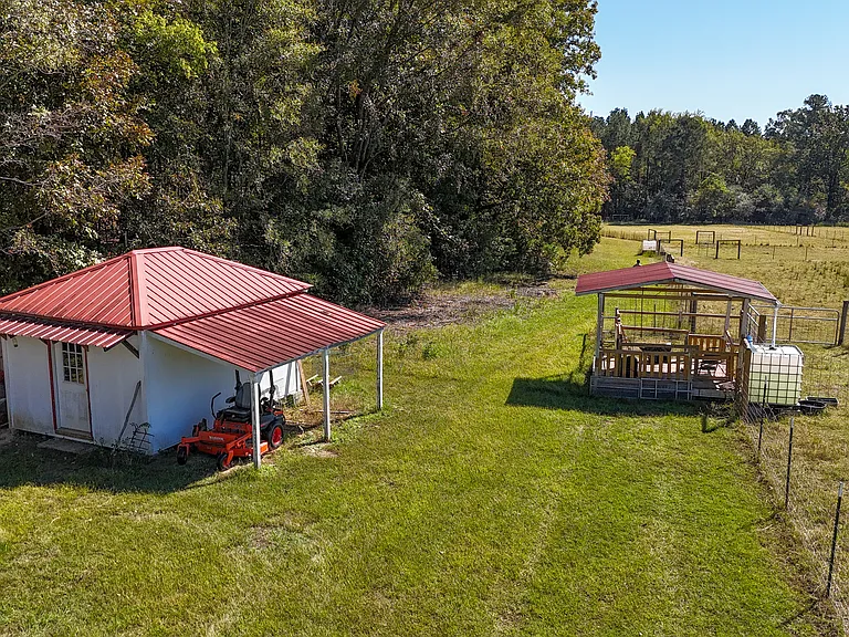 New-Build Farmhouse with a Covered Porch Bigger Than the House on 44 Elbert County Acres