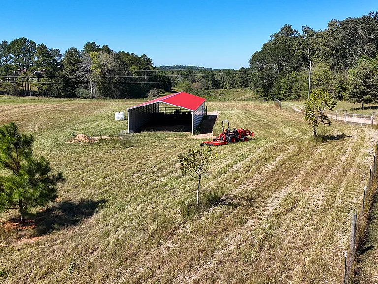 New-Build Farmhouse with a Covered Porch Bigger Than the House on 44 Elbert County Acres