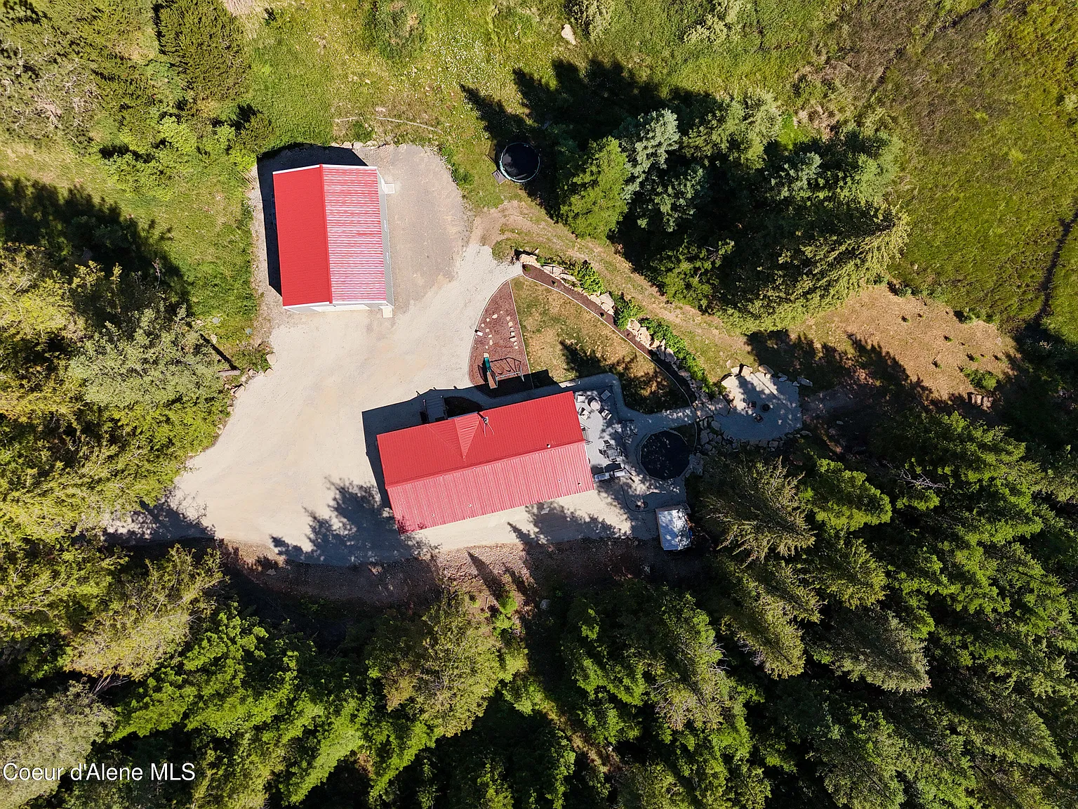 2020-Built Waterfront Retreat with 160 Feet of Private Kelso Lake Frontage, 5.5 Acres, and a 30x40 Shop Near Farragut State Park