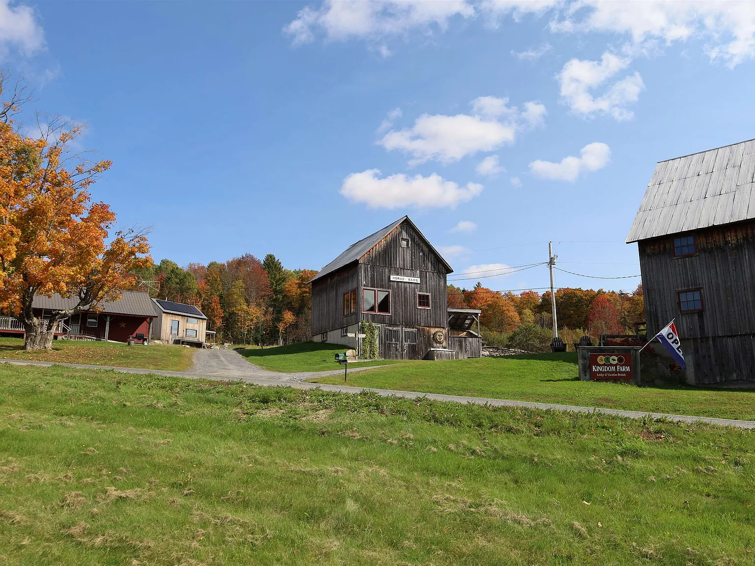 Kingdom Farm Lodge — 1850s Homestead with Barn Suites and Wedding Venue Atop Burke Mountain