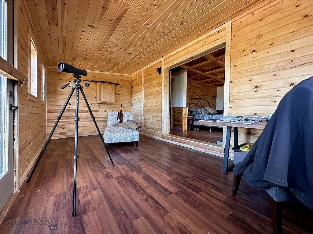 A Hand-Built Log Cabin, 31 Acres Past Where the Plow Stops