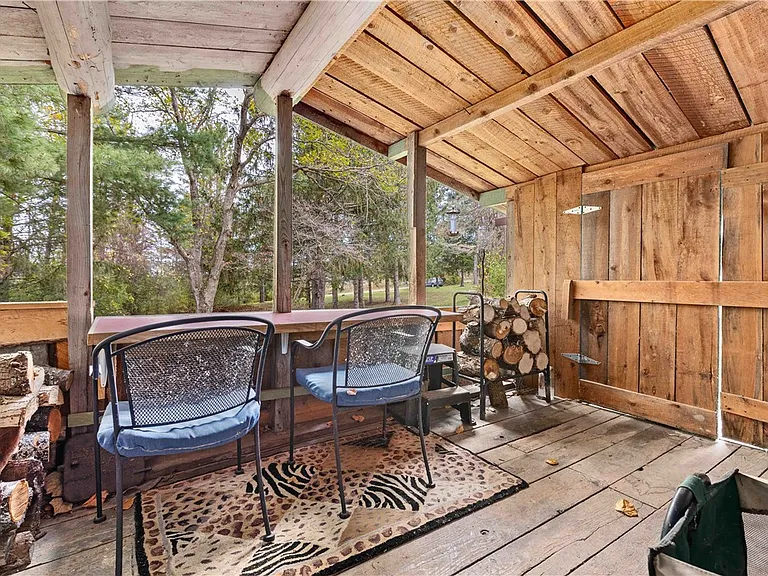 Log Cabin with Pond on 4.24 Private Acres in the Finger Lakes