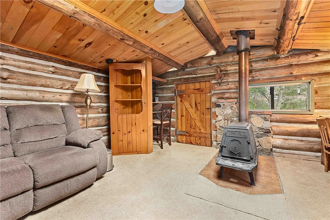 Log Cabin with Pond on 4.24 Private Acres in the Finger Lakes