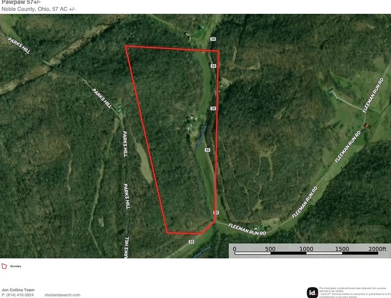 Farmhouse and Cabin on 57 Acres with a Cave and Waterfall in Noble County