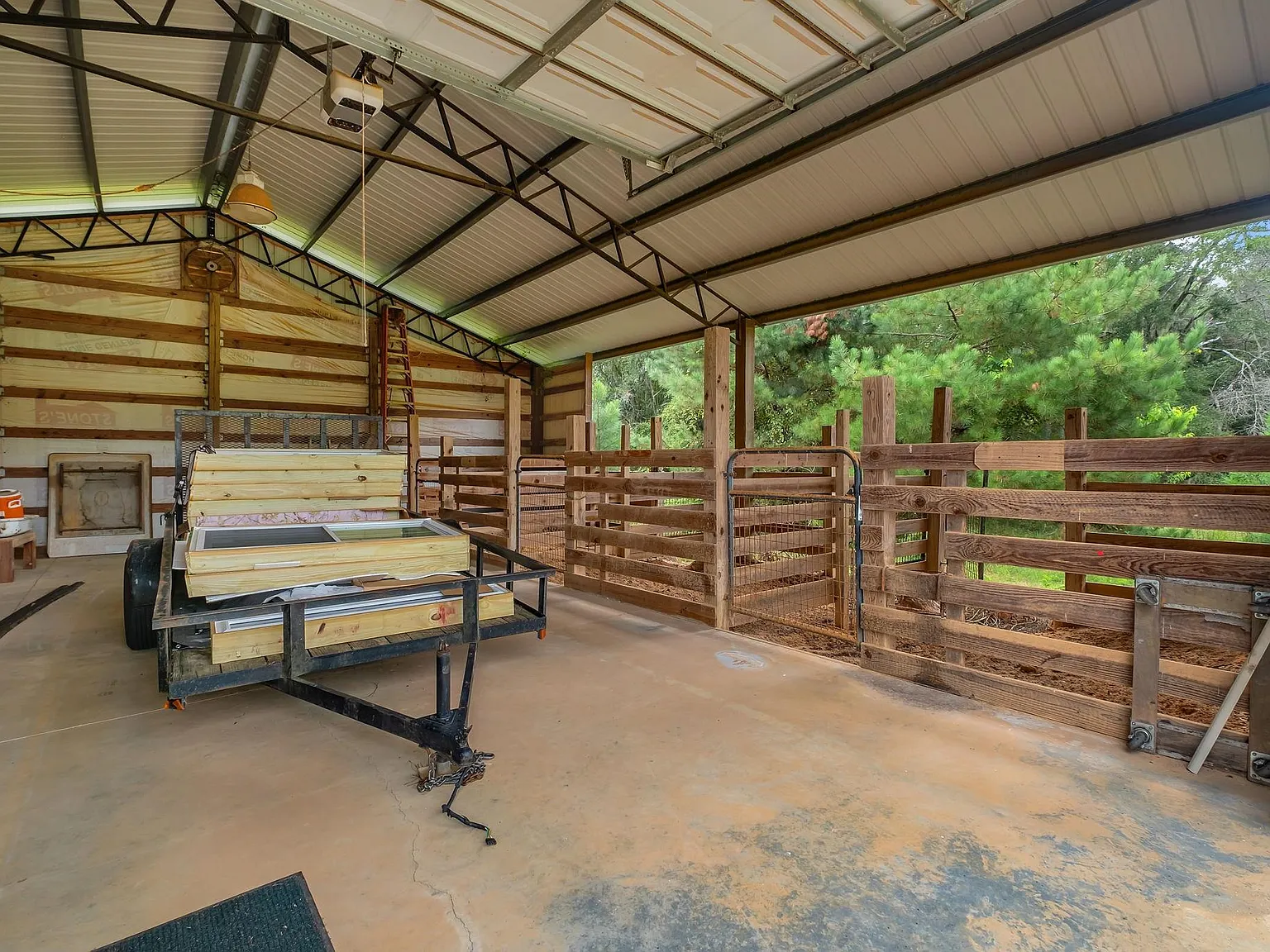 A Three-Stall Horse Barn and Pole Barn on 10 Acres in Havana