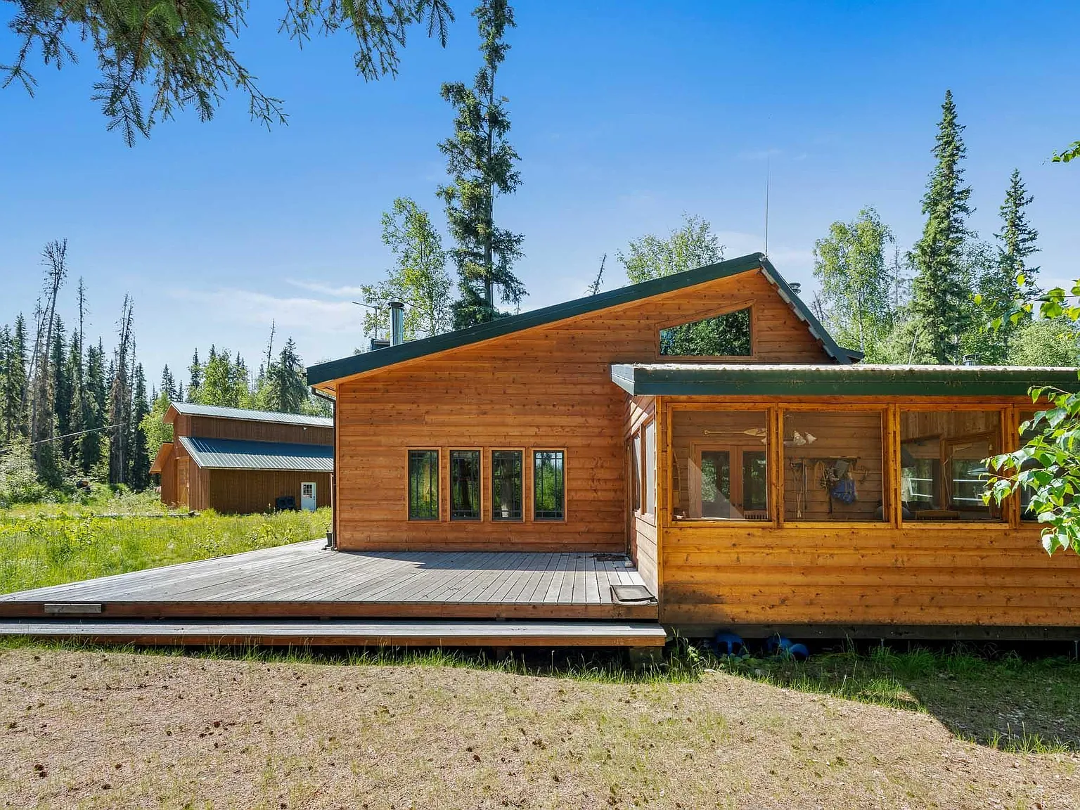 A Private River Oasis with Four Guest Cabins in Salcha