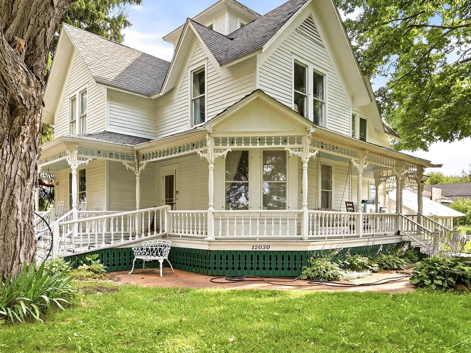 A Queen Anne Victorian with a Cupola, on Six Private Acres
