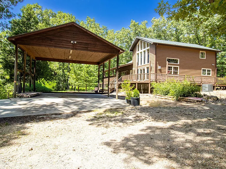 Wraparound-Deck Home on 2.9 Ozark Acres Near Bull Shoals Lake and the White River