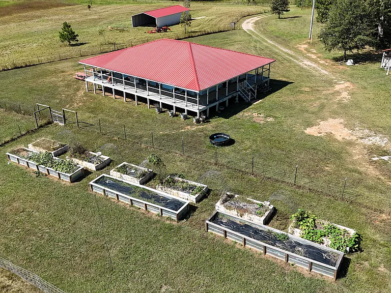 New-Build Farmhouse with a Covered Porch Bigger Than the House on 44 Elbert County Acres