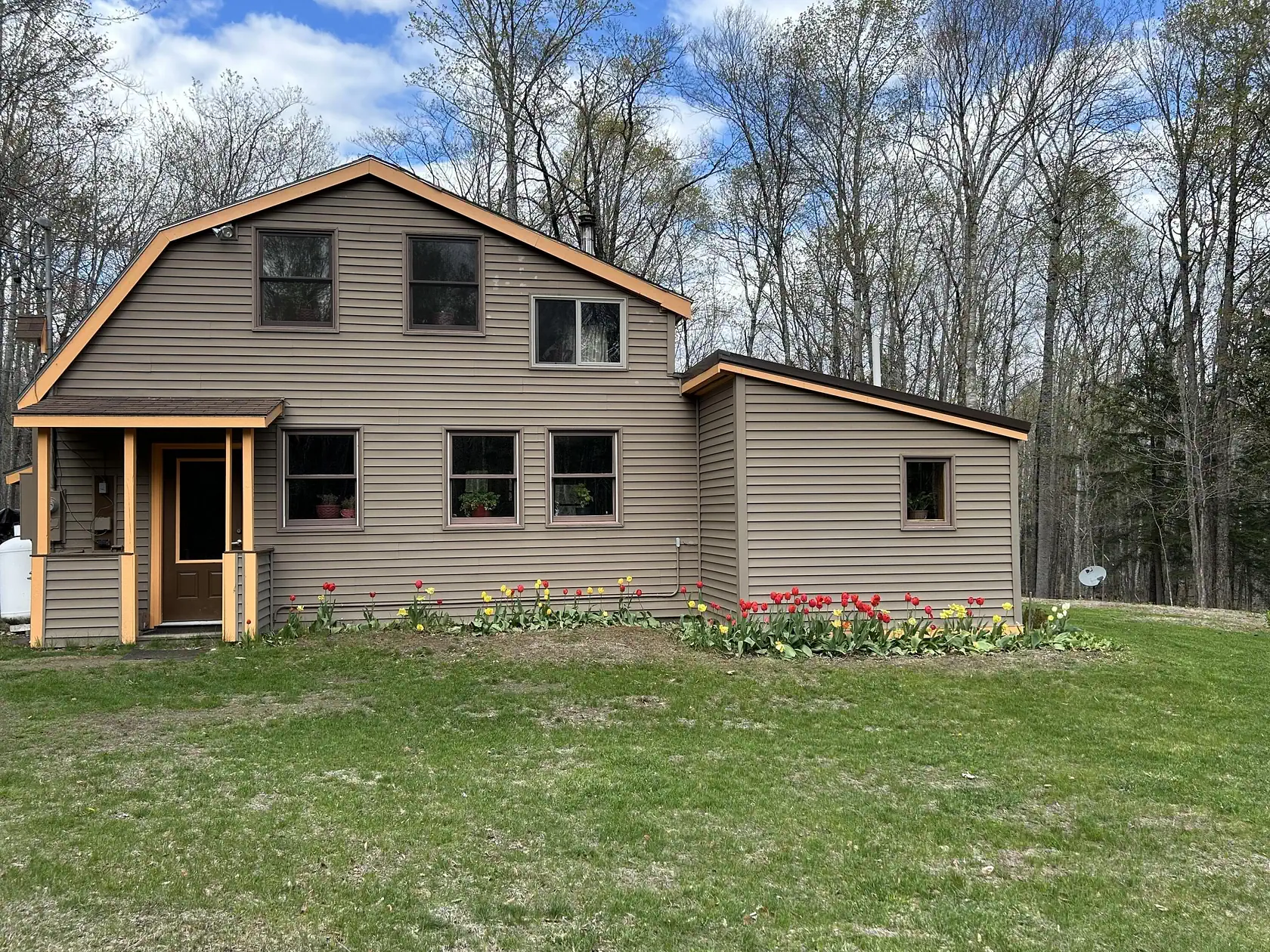Solar-Powered Homestead with Brook Frontage on 13 Penobscot County Acres