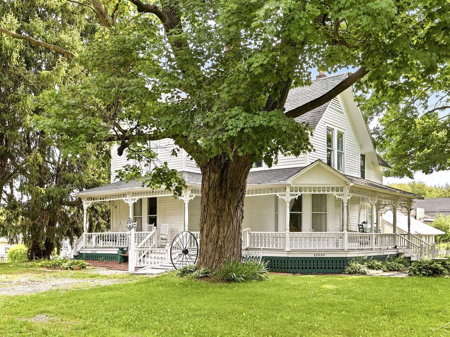 A Queen Anne Victorian with a Cupola, on Six Private Acres