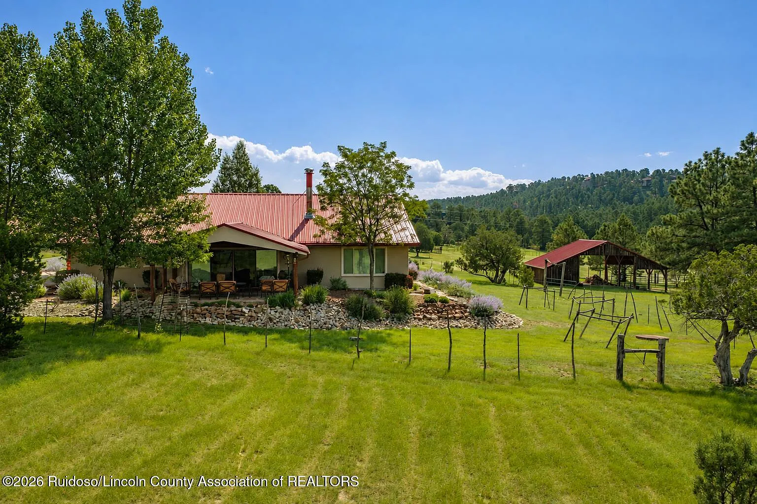 A Horse Property in the Pines, With Sierra Blanca in View