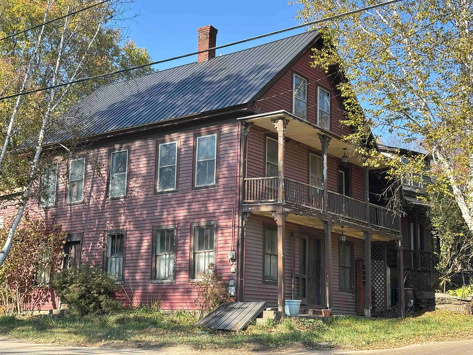 Two 1830 Antique Houses on One Acre in Sheffield Village, Vermont